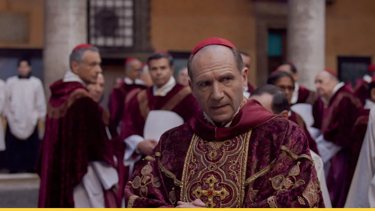 After a tense and emotional journey throughout the conclave, Lawrence’s final moments are marked by a profound sense of resignation and contemplation