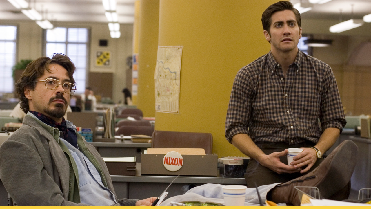 Robert Downey Jr. and Jake Gyllenhaal in Zodiac